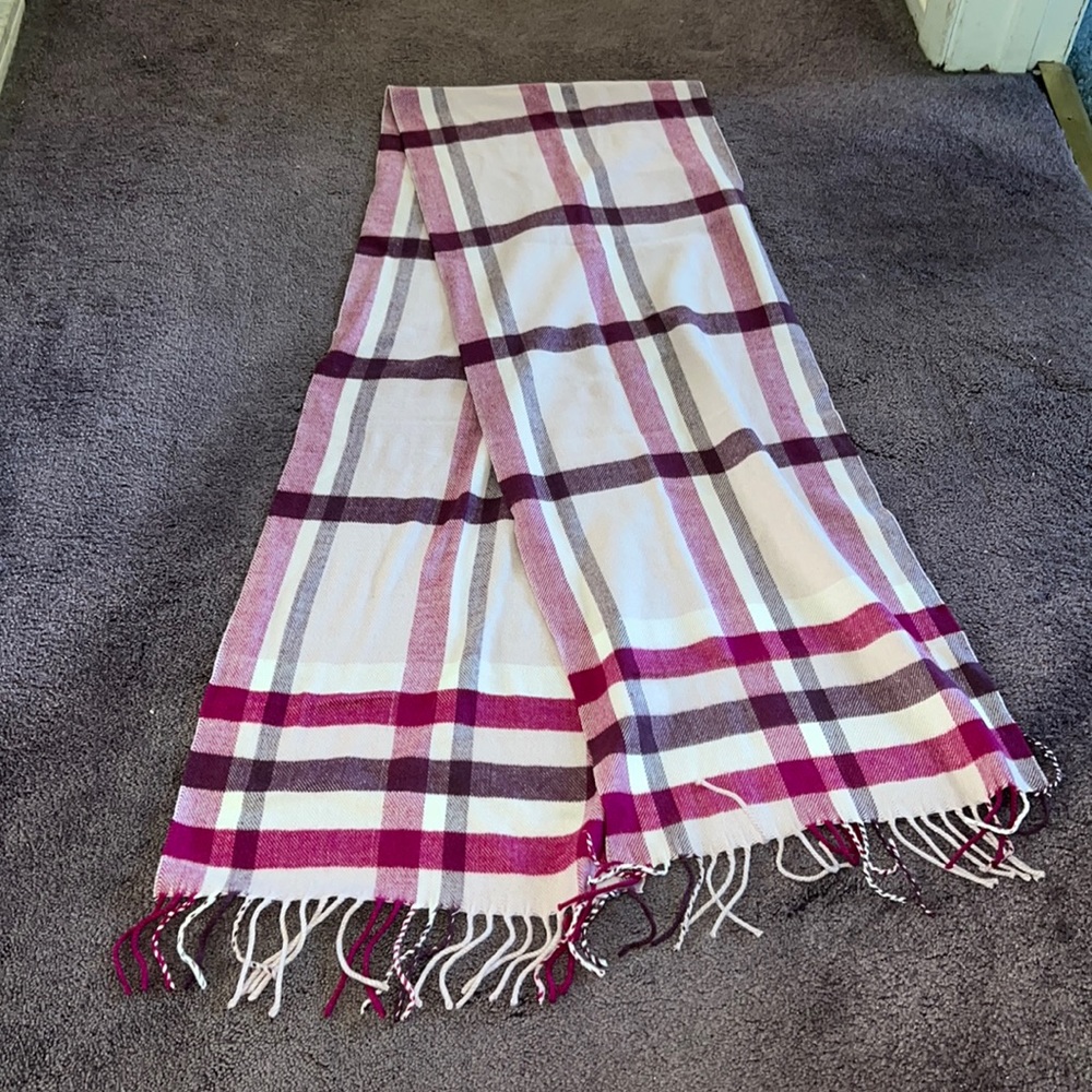 Cashmere Feel Plaid Scarf